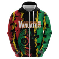 Vanuatu 46th Year Anniversary Hoodie Tamtam Slit Drums Long God Yumi Stanap