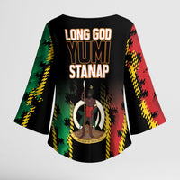 Vanuatu 46th Year Anniversary Kimono Sleeve Blouse Tamtam Slit Drums Long God Yumi Stanap