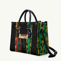 Vanuatu 46th Year Anniversary Leather Bag Tamtam Slit Drums Long God Yumi Stanap