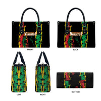 Vanuatu 46th Year Anniversary Leather Bag Tamtam Slit Drums Long God Yumi Stanap