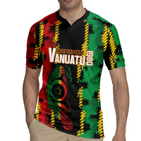 Vanuatu 46th Year Anniversary Rugby Jersey Tamtam Slit Drums Long God Yumi Stanap