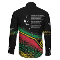 Vanuatu 46th Year Anniversary Family Matching Mermaid Dress and Hawaiian Shirt Vintage Grunge Vanuatu Flag Heritage