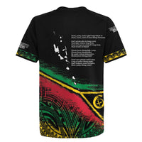 Vanuatu 46th Year Anniversary Rugby Jersey Vintage Grunge Vanuatu Flag Heritage LT9 - Polynesian Pride
