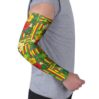 Hawaii Kanaka Maoli Hibiscus Arm Sleeves Hawaiian Flag Motif