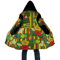 Hawaii Kanaka Maoli Hibiscus Cloak Hawaiian Flag Motif