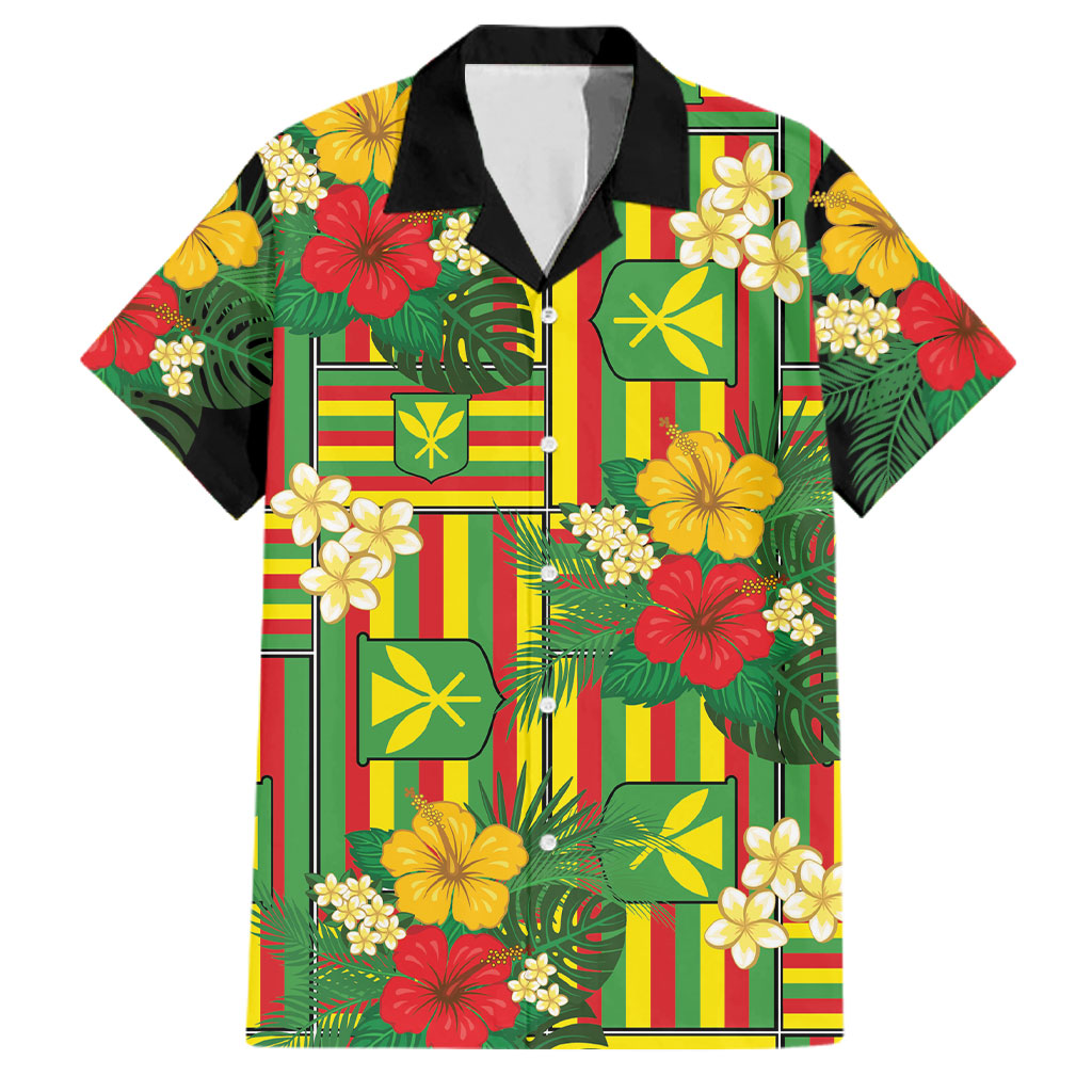 Hawaii Kanaka Maoli Hibiscus Family Matching Long Sleeve Bodycon Dress and Hawaiian Shirt Hawaiian Flag Motif