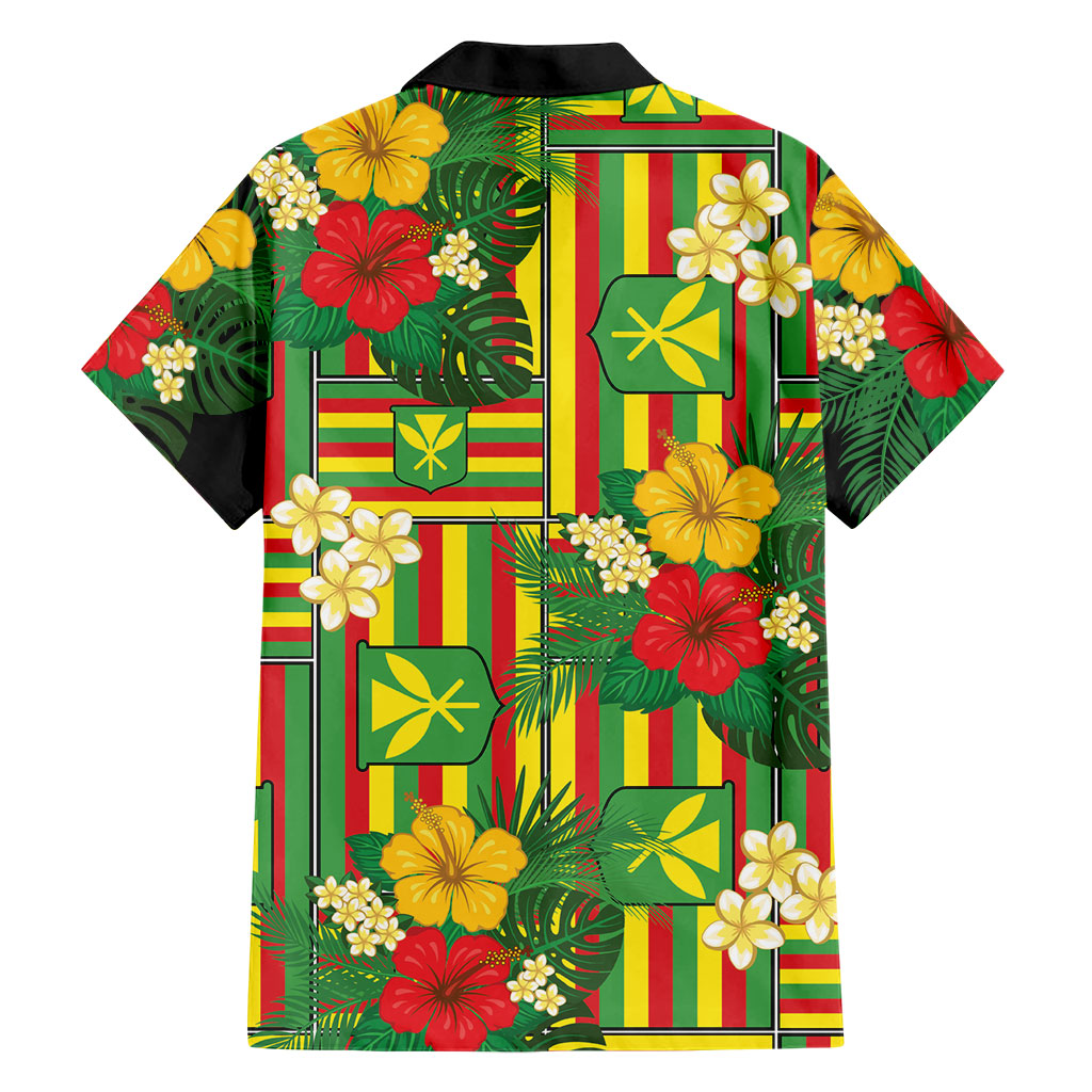 Hawaii Kanaka Maoli Hibiscus Family Matching Off Shoulder Maxi Dress and Hawaiian Shirt Hawaiian Flag Motif