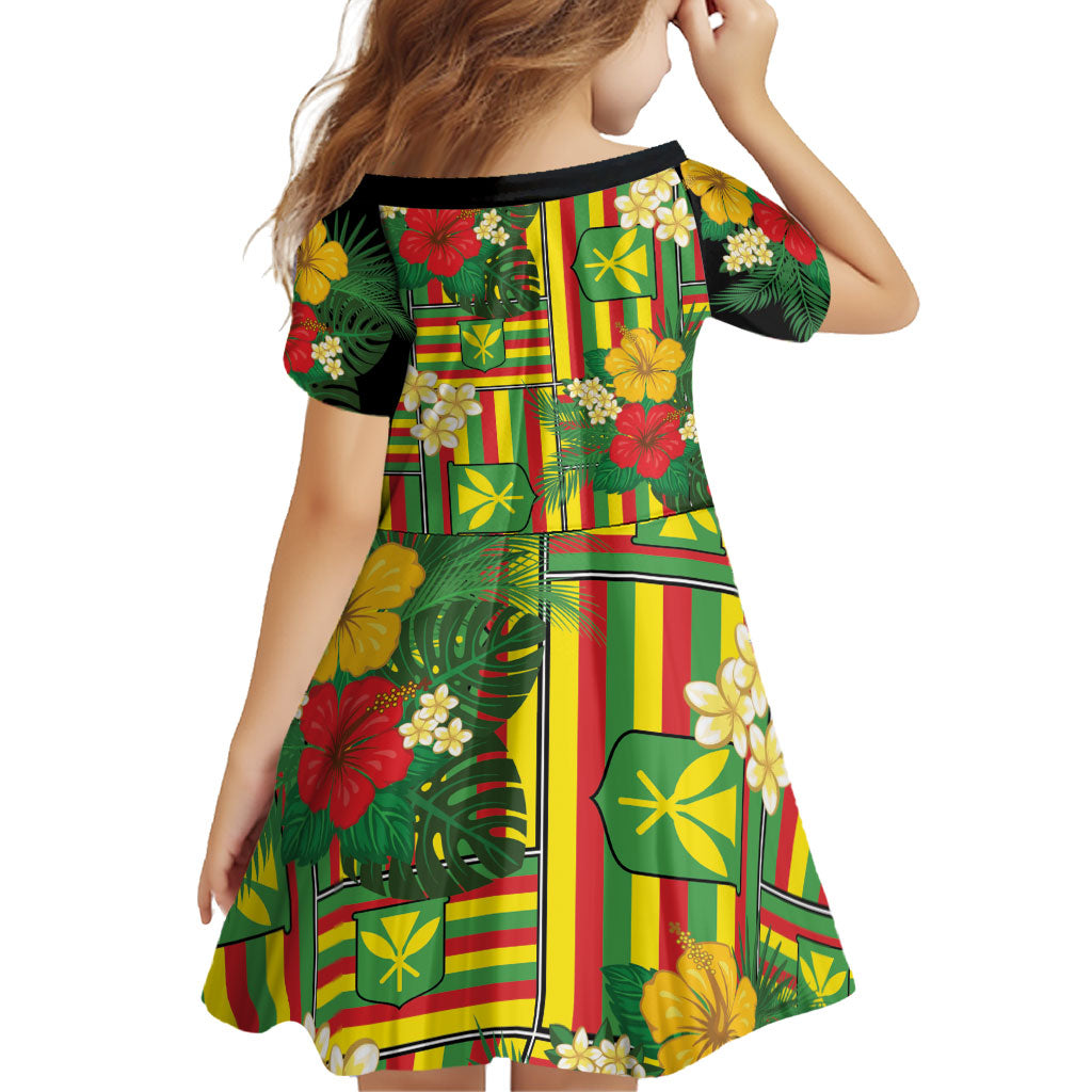 Hawaii Kanaka Maoli Hibiscus Family Matching Puletasi and Hawaiian Shirt Hawaiian Flag Motif
