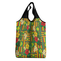 Hawaii Kanaka Maoli Hibiscus Grocery Bag Hawaiian Flag Motif