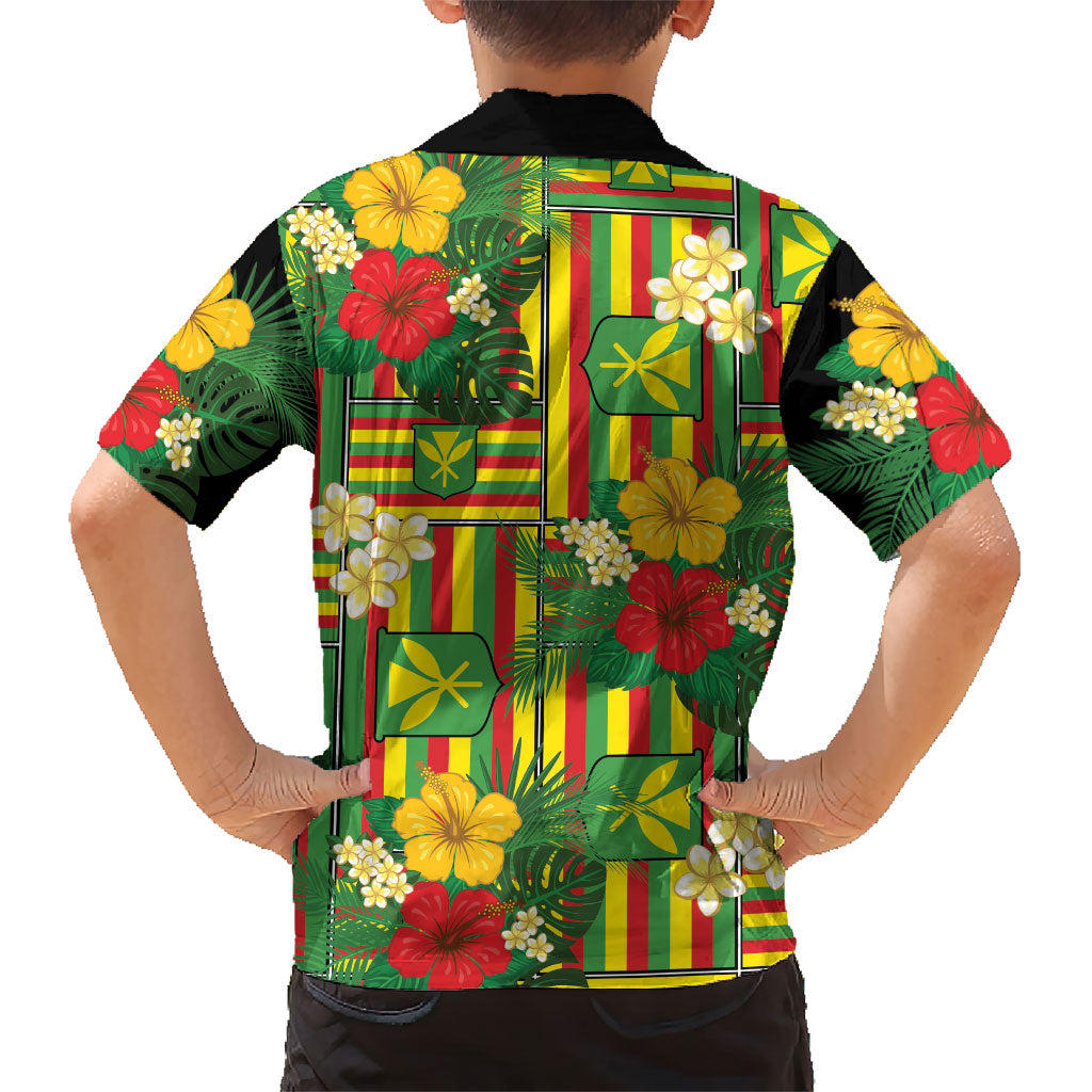 Hawaii Kanaka Maoli Hibiscus Hawaiian Shirt Hawaiian Flag Motif