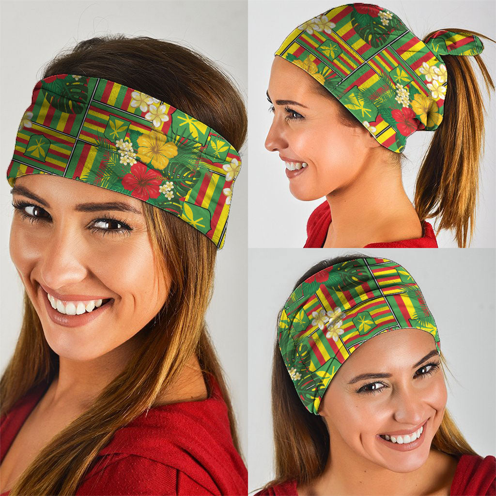 Hawaii Kanaka Maoli Hibiscus Neck Gaiter Hawaiian Flag Motif