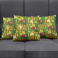 Hawaii Kanaka Maoli Hibiscus Pillow Cover Hawaiian Flag Motif