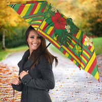 Hawaii Kanaka Maoli Hibiscus Umbrella Hawaiian Flag Motif