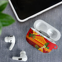 Hawaii Ku Kia'i Mauna AirPods Case Hibiscus Kakau Pattern