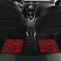 Hawaii Ku Kia'i Mauna Personalized Car Mats Hibiscus Kakau Pattern