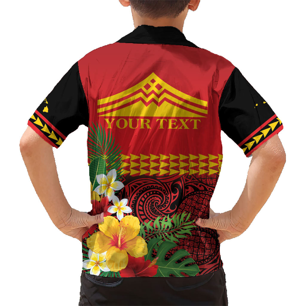Hawaii Ku Kia'i Mauna Personalized Family Matching Mermaid Dress and Hawaiian Shirt Hibiscus Kakau Pattern