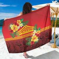 Hawaii Ku Kia'i Mauna Sarong Hibiscus Kakau Pattern