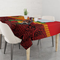 Hawaii Ku Kia'i Mauna Tablecloth Hibiscus Kakau Pattern