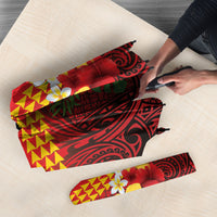 Hawaii Ku Kia'i Mauna Umbrella Hibiscus Kakau Pattern