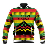 Hawaii Ku Kia'i Mauna Personalized Baseball Jacket Hawaiian Kanaka Maoli Motif