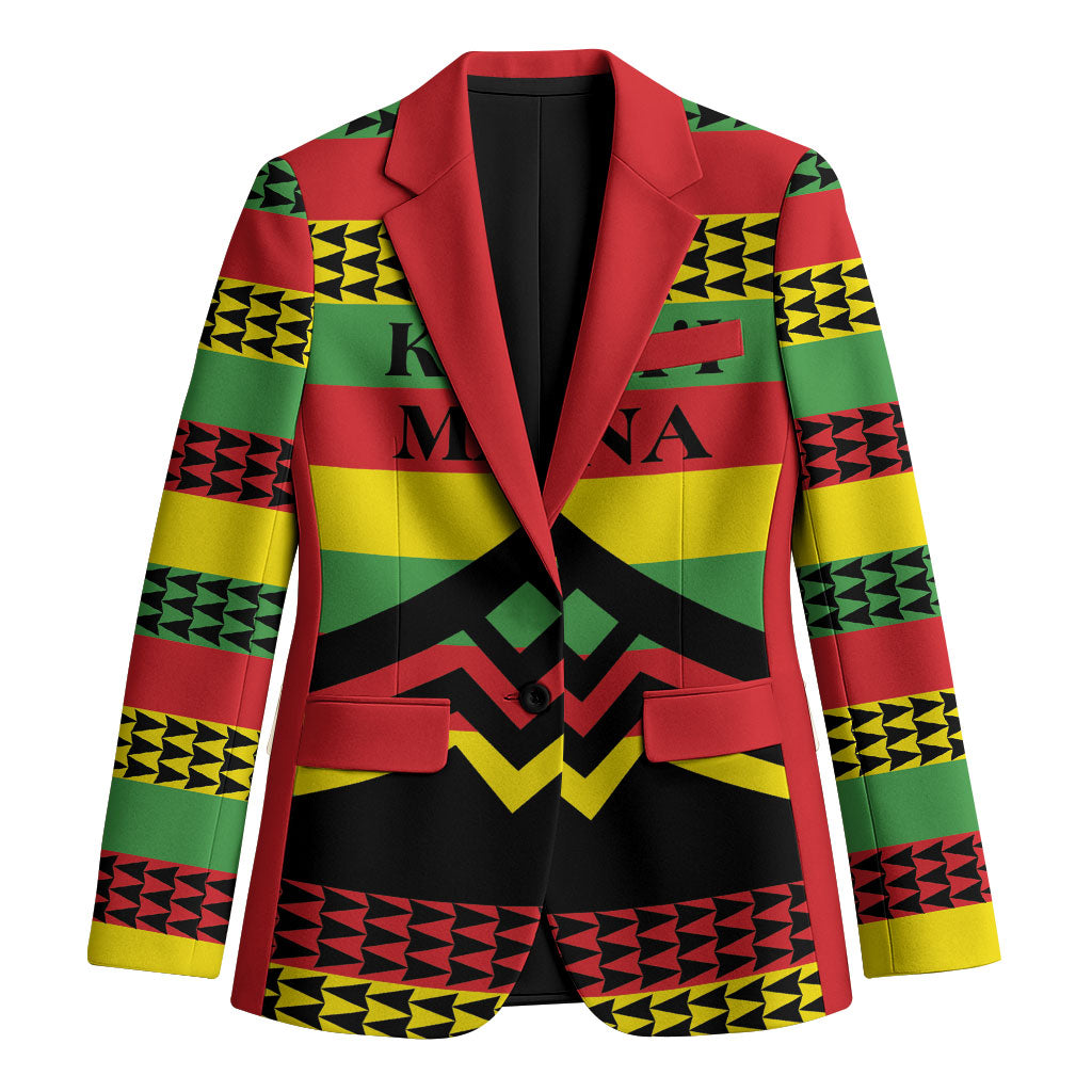 Hawaii Ku Kia'i Mauna Personalized Blazer Hawaiian Kanaka Maoli Motif
