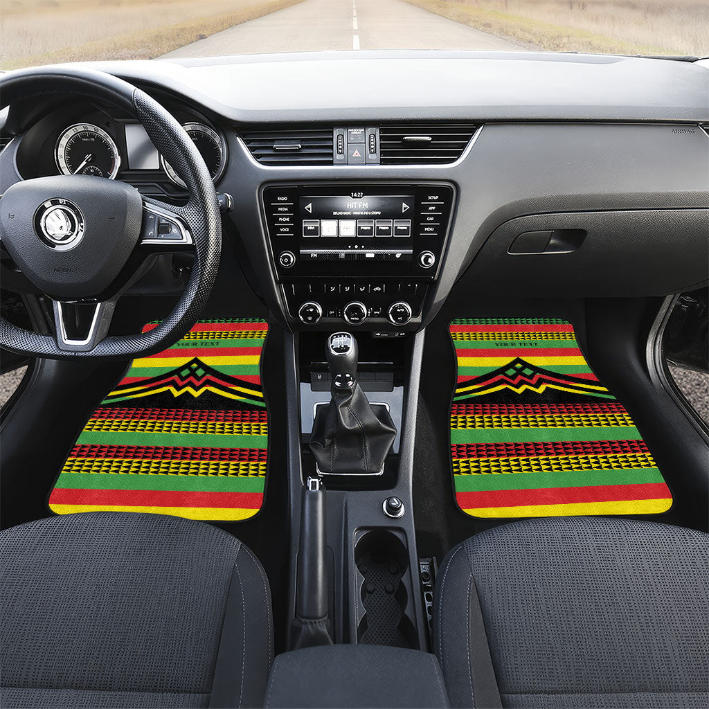 Hawaii Ku Kia'i Mauna Personalized Car Mats Hawaiian Kanaka Maoli Motif