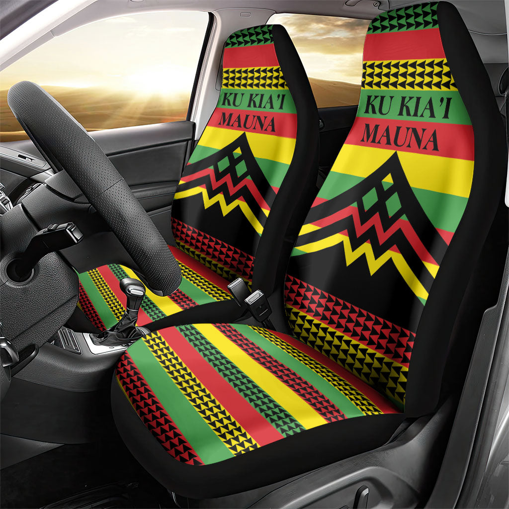 Hawaii Ku Kia'i Mauna Car Seat Cover Hawaiian Kanaka Maoli Motif