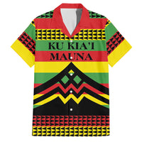 Hawaii Ku Kia'i Mauna Personalized Family Matching Puletasi and Hawaiian Shirt Hawaiian Kanaka Maoli Motif
