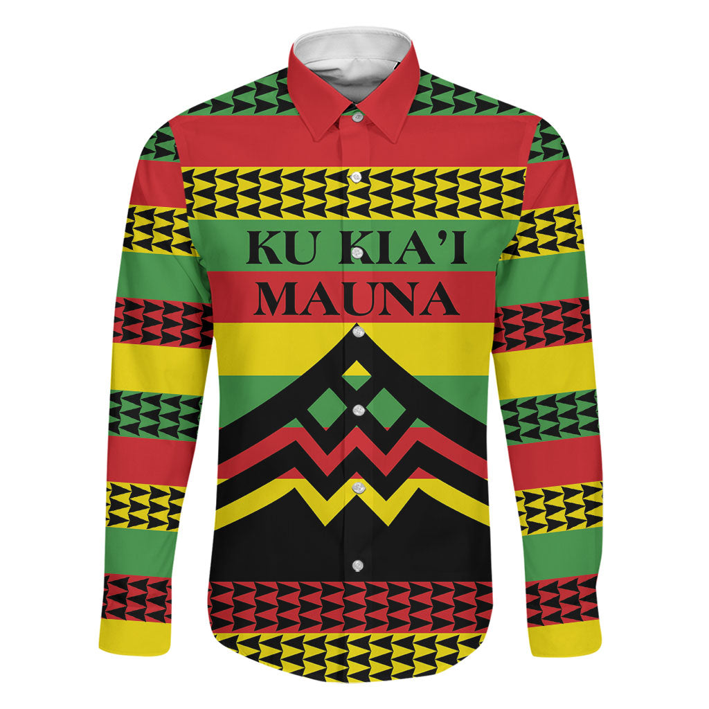 Hawaii Ku Kia'i Mauna Personalized Family Matching Summer Maxi Dress and Hawaiian Shirt Hawaiian Kanaka Maoli Motif