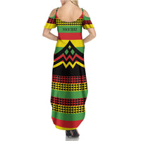 Hawaii Ku Kia'i Mauna Personalized Family Matching Summer Maxi Dress and Hawaiian Shirt Hawaiian Kanaka Maoli Motif