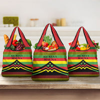 Hawaii Ku Kia'i Mauna Grocery Bag Hawaiian Kanaka Maoli Motif