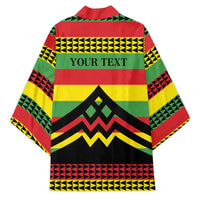 Hawaii Ku Kia'i Mauna Personalized Kimono Hawaiian Kanaka Maoli Motif