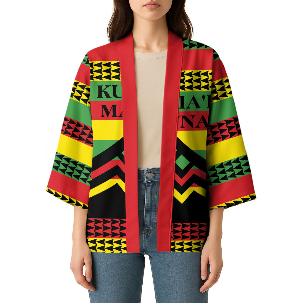 Hawaii Ku Kia'i Mauna Personalized Kimono Hawaiian Kanaka Maoli Motif