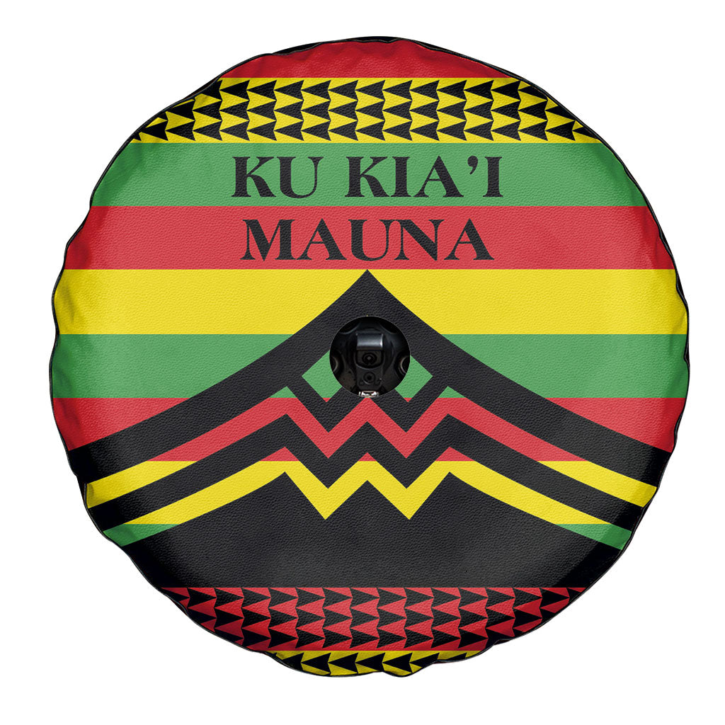 Hawaii Ku Kia'i Mauna Spare Tire Cover Hawaiian Kanaka Maoli Motif