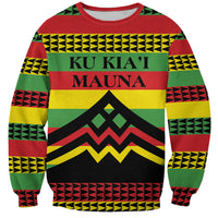 Hawaii Ku Kia'i Mauna Personalized Sweatshirt Hawaiian Kanaka Maoli Motif