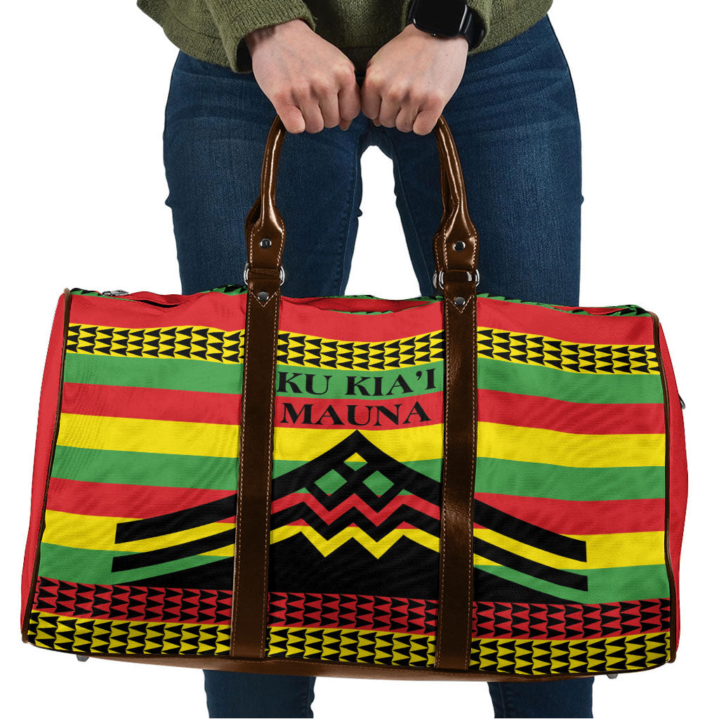Hawaii Ku Kia'i Mauna Travel Bag Hawaiian Kanaka Maoli Motif