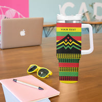 Hawaii Ku Kia'i Mauna Personalized Tumbler With Handle Hawaiian Kanaka Maoli Motif