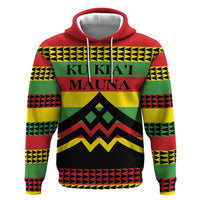 Hawaii Ku Kia'i Mauna Personalized Zip Hoodie Hawaiian Kanaka Maoli Motif