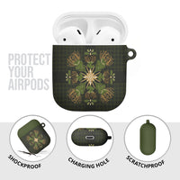 Hawaii Ohia Lehua Squares AirPods Case Hawaiian Quilt Inspired Floral Pattern