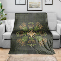 Hawaii Ohia Lehua Squares Blanket Hawaiian Quilt Inspired Floral Pattern