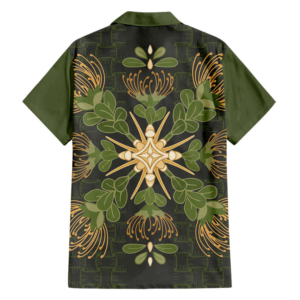 Hawaii Ohia Lehua Squares Hawaiian Shirt Hawaiian Quilt Inspired Floral Pattern