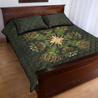 Hawaii Ohia Lehua Squares Quilt Bed Set Hawaiian Quilt Inspired Floral Pattern