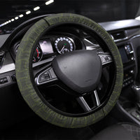 Hawaii Ohia Lehua Squares Steering Wheel Cover Hawaiian Quilt Inspired Floral Pattern