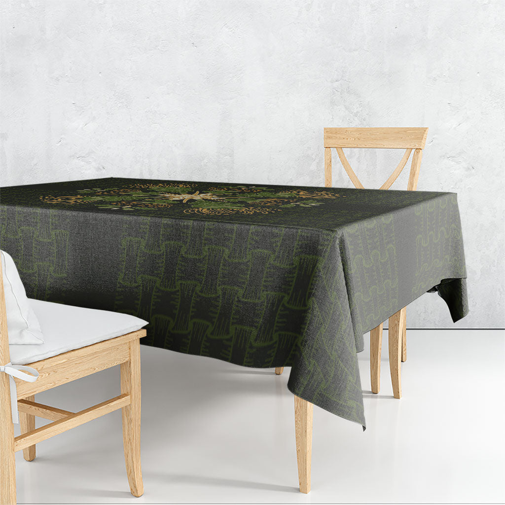 Hawaii Ohia Lehua Squares Tablecloth Hawaiian Quilt Inspired Floral Pattern