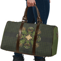 Hawaii Ohia Lehua Squares Travel Bag Hawaiian Quilt Inspired Floral Pattern