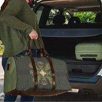 Hawaii Ohia Lehua Squares Travel Bag Hawaiian Quilt Inspired Floral Pattern