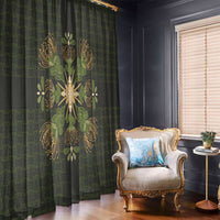 Hawaii Ohia Lehua Squares Window Curtain Hawaiian Quilt Inspired Floral Pattern