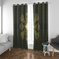 Hawaii Ohia Lehua Squares Window Curtain Hawaiian Quilt Inspired Floral Pattern