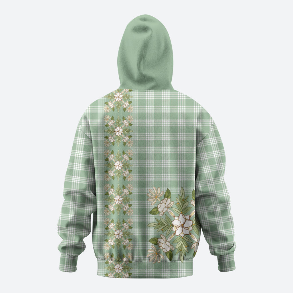 Liko Kukui Hawai'i Palaka Squares Maile Leaf Hoodie Flowers Hawaiian Quilt Patterns