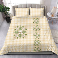 Melemele Ahiahia Hawai'i Palaka Squares Maile Leaf Bedding Set Flowers Hawaiian Quilt Patterns